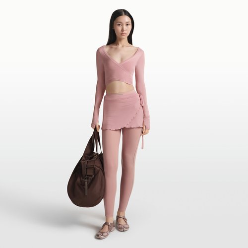 Nike SKIMS Stretch Knit Wrap Skirt - NSKM Himalayan - SKIRTSKT10091W-HIM