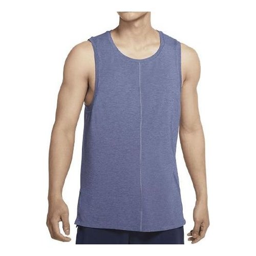 Nike Solid Color Gym Running Training Sports Blue Gray Vest - BV4037-410