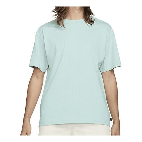 Nike Solid Color Loose Round Neck Short Sleeve Green T-Shirt - DB9976-382