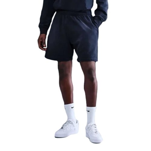 Nike Solo Swoosh French Terry Shorts - Obsidian/Obsidian - IB8955-451