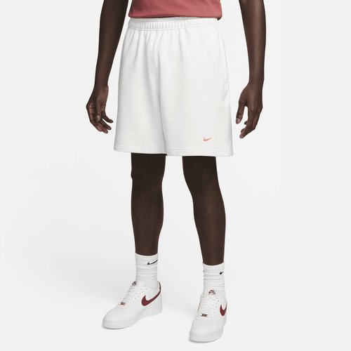 Nike Solo Swoosh French Terry Shorts - Phantom/Bright Crimson - DX0817-030