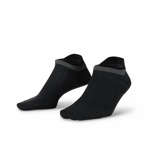 Nike Spark Lightweight No-Show Running Socks - Black/Reflect Silver - DA3589-010