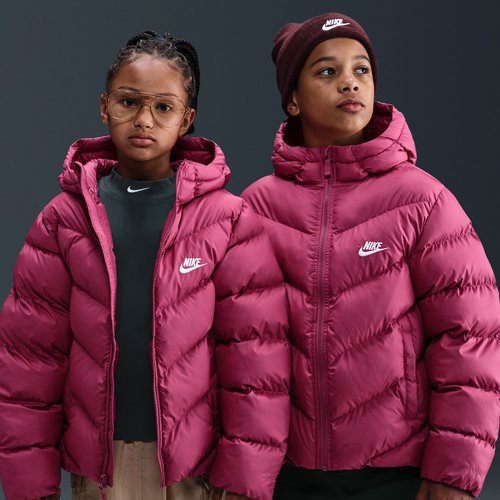 Nike Sportswear All Day Play Therma-FIT Loose-Fit Puffer Jacket - Sweet Beet/White - HQ4976-634