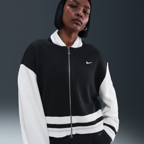 Nike Sportswear Cardigan - Black/Sail/Vast Grey/Sail - HV2494-010