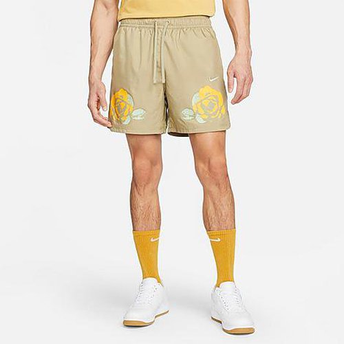 Nike Sportswear City of Roses Lined Woven Flow Shorts - Neutral Olive - FJ1649-276