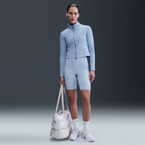 Nike Sportswear Classic High-Waisted 8" Biker Shorts - Blue Tint/Sail - DV7797-423