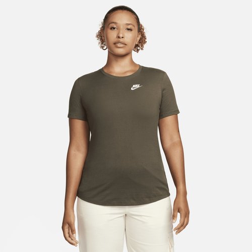 Nike Sportswear Club Essentials T-Shirt 'Cargo Khaki/White
