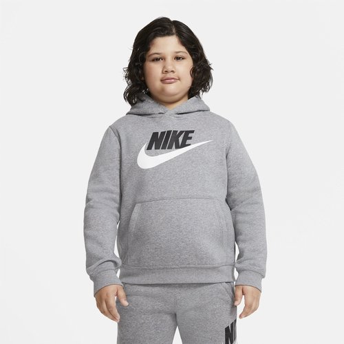 Nike Sportswear Club Fleece Pullover Hoodie Extended Size - Carbon Heather - DA5064-091