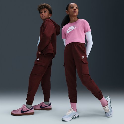 Nike Sportswear Club Fleece Cargo Pants - Dark Team Red/Dark Team Red/White - FD3012-619