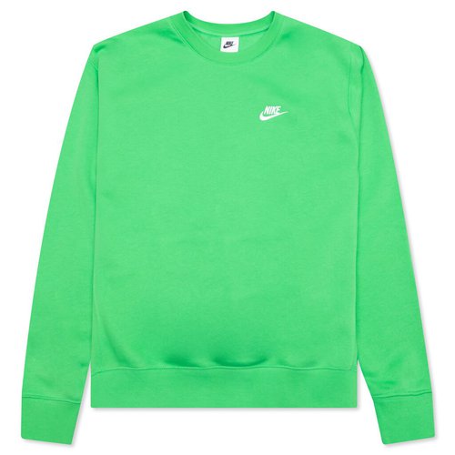 Nike Sportswear Club Fleece Crew - LT Green Spark/White - BV2662-362