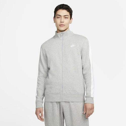 Nike Sportswear Club Fleece - Dark Grey Heather/White - DD7010-066