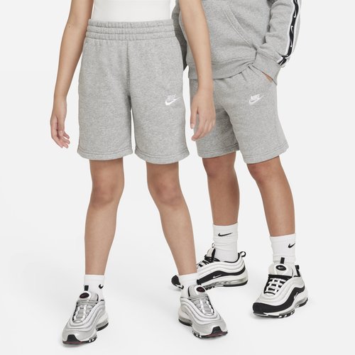 Nike Sportswear Club Fleece French Terry Shorts - Dark Grey Heather/Base Grey/White - FD3015-063