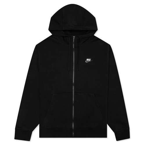Nike Sportswear Club Fleece FullZip Hoodie 'Black/Iron Grey/White
