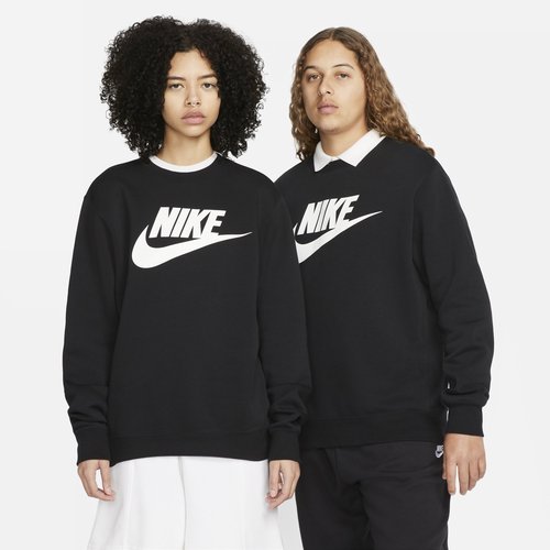 Nike Sportswear Club Fleece Graphic Crew - Black - DQ4912-010