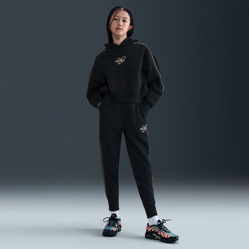 Nike Sportswear Club Fleece Oversized Jogger Pants - Black/Metallic Gold - HV0423-010