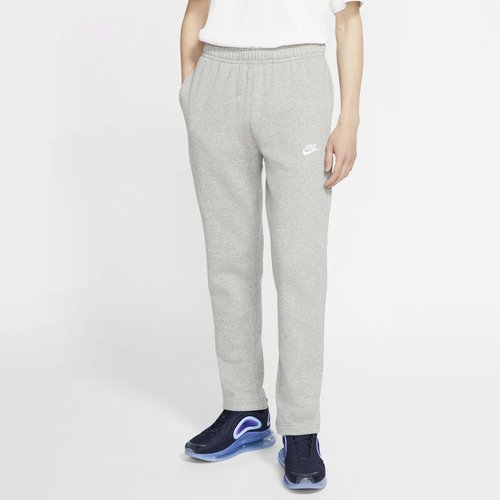 Nike Sportswear Club Fleece Pants - Dark Grey Heather/Matte Silver/White - BV2707-063