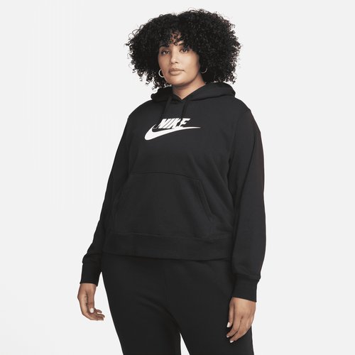 Nike Sportswear Club Fleece Pullover Hoodie Plus Size - Black/White - DV5091-010