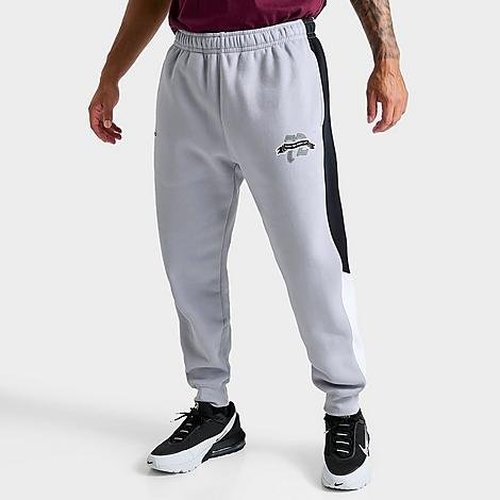 Nike Sportswear Club Fleece Swoosh High Graphic Jogger Pants - Wolf Grey/Black/White - FQ6157-012