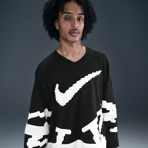 Nike Sportswear Club Hockey Jersey - Black/White/White - HV1137-010
