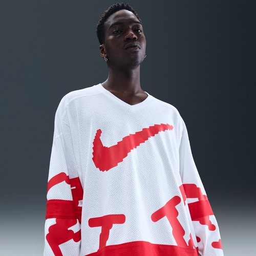 Nike Sportswear Club Hockey Jersey - White/University Red/University Red - HV1137-100