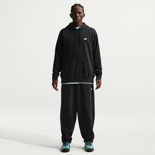 Nike Sportswear Club Oversized French Terry Pants - Black/Black/White - IF0721-010