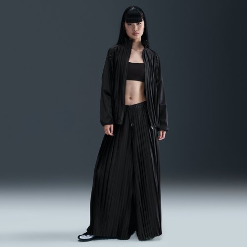 Nike Sportswear Collection Mid-Rise Pleated Track Pants - Black/Sail/Off Noir - HJ0520-010