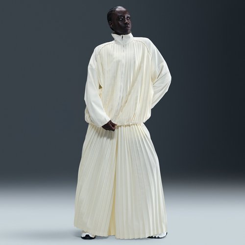Nike Sportswear Collection Mid-Rise Pleated Track Pants - Sail/Black/Light Orewood Brown - HJ0520-133