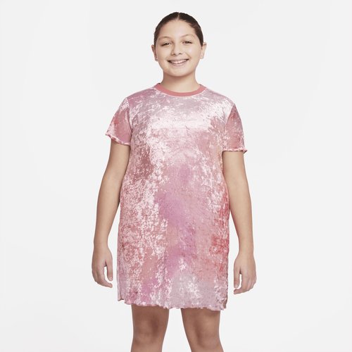 Nike Sportswear Dress Extended Size - Archaeo Pink/White - DJ5830-622