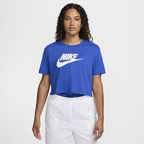 Nike Sportswear Essential Cropped Logo T-Shirt - Game Royal/White - BV6175-481