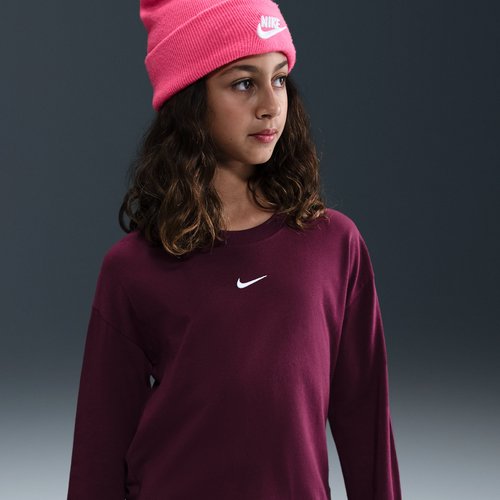 Nike Sportswear Essential Long-Sleeve T-Shirt - Bordeaux - FZ5535-610
