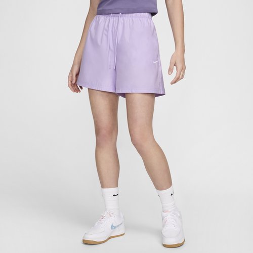 Nike Sportswear Essentials Repel Mid-Rise Shorts - Violet Mist/White - DM6760-511