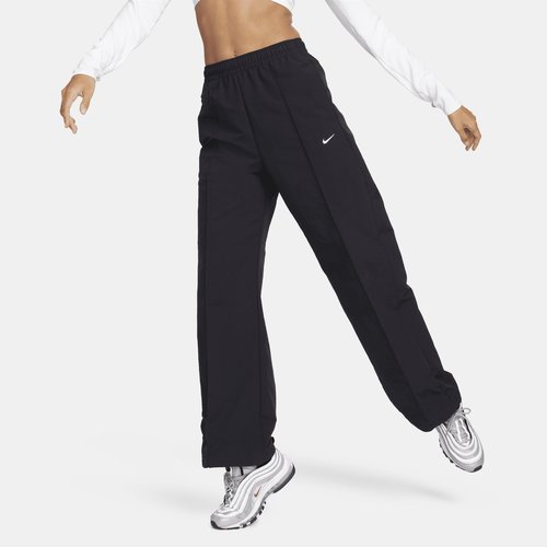 Nike Sportswear Everything Wovens Mid-Rise Open-Hem Pants - Black/White - FQ3588-010