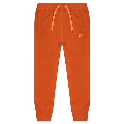 Nike Sportswear Embroidered Logo Solid Bundle Feet Sports Pants/Trousers/Joggers Autumn Orange - Multi-Color - DA0019-816