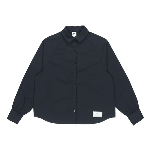 Nike Sportswear Icn Clsh Wvn Ls Top Long Sleeved Shirt - Black - DD5051-010