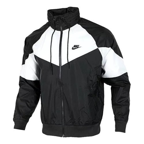 Nike Sportswear Jacket Windbreaker - Black And White - CN8771-011