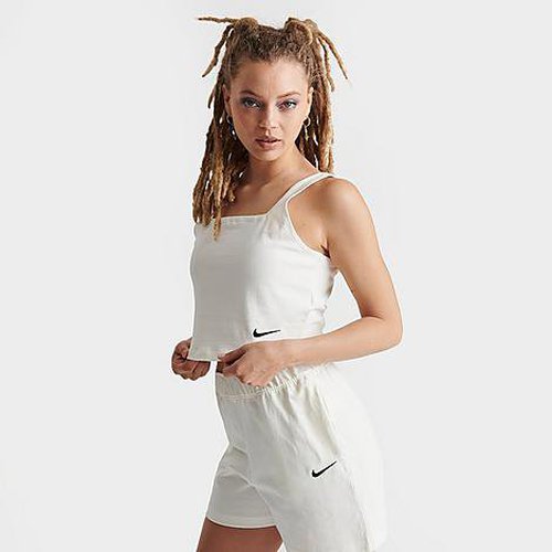 Nike Sportswear Jersey Cami Tank Top - Sail/Black - DV7952-133