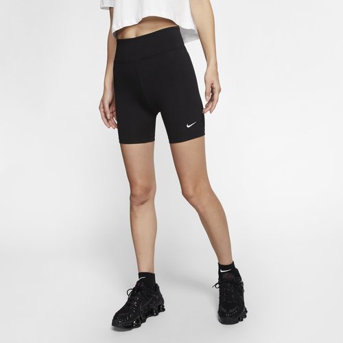 Nike Sportswear Leg-A-See Bike Shorts - Black/Black/White - CJ2661-010