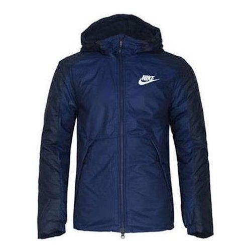 Nike Sportswear logo Casual Sports Windproof hooded Jacket Navy Blue Dark blue - Dark Blue - 861789-429