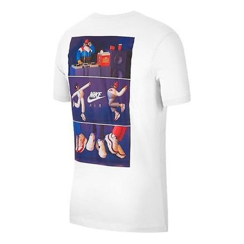 Nike Sportswear Logo Pattern Printing Casual Short Sleeve - White - CW0414-100