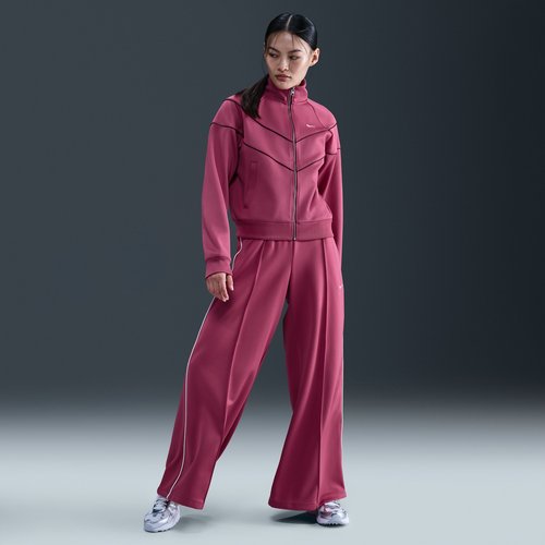Nike Sportswear satin pleated mid-rise track pants main image 1