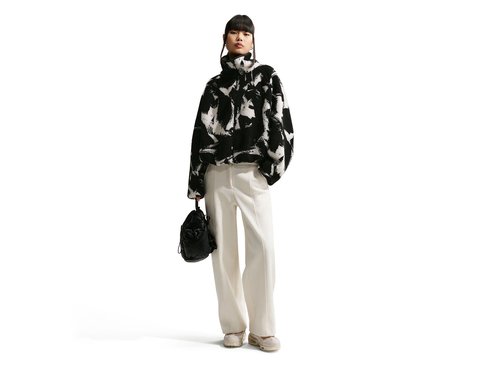 Nike Sportswear Oversized High-Pile Fleece Top - Black/Sail - IF0344-010