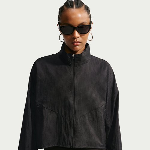 Nike Sportswear Oversized Lightweight Ripstop Jacket - Black/Black - IF0587-010