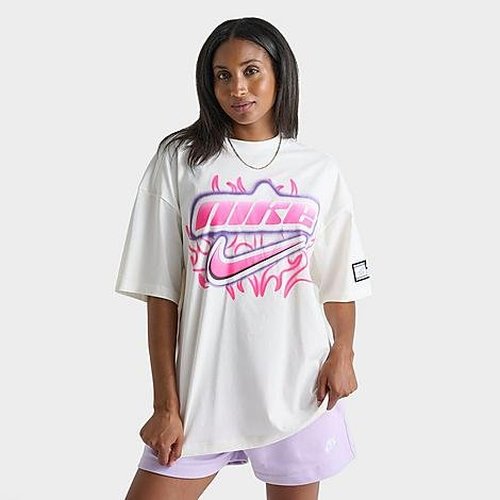 Nike Sportswear Oversized Graphic T-Shirt - Sail - FZ1146-133