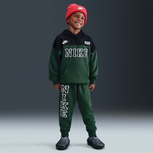 Nike Sportswear P.E. Blocked Pullover Hoodie and Pants Set - Fir - 86N226-F1J