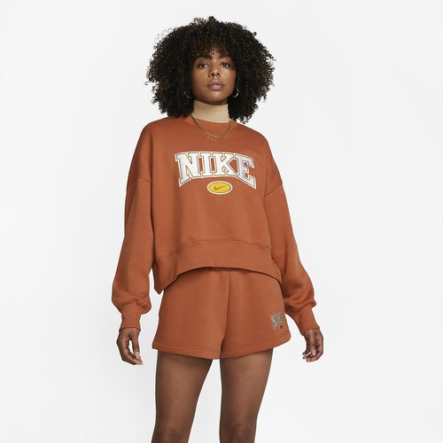 nike sportswear phoenix womens oversized crop crewneck sweatshirt