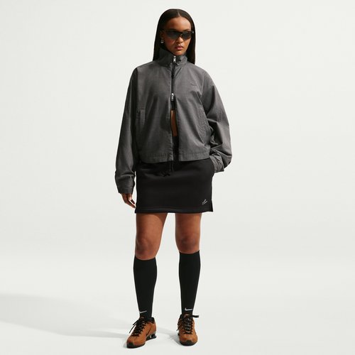 Nike Sportswear Phoenix Fleece High-Waisted Slim Mini Skirt - Black - IQ1254-010
