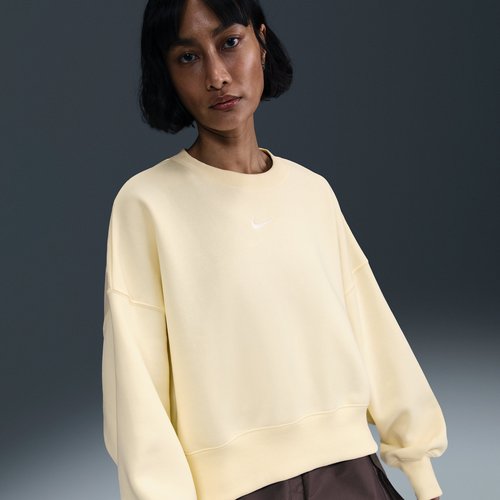 Nike Sportswear Phoenix Fleece Over-Oversized Crew-Neck Sweatshirt - Alabaster/Sail - DQ5761-744