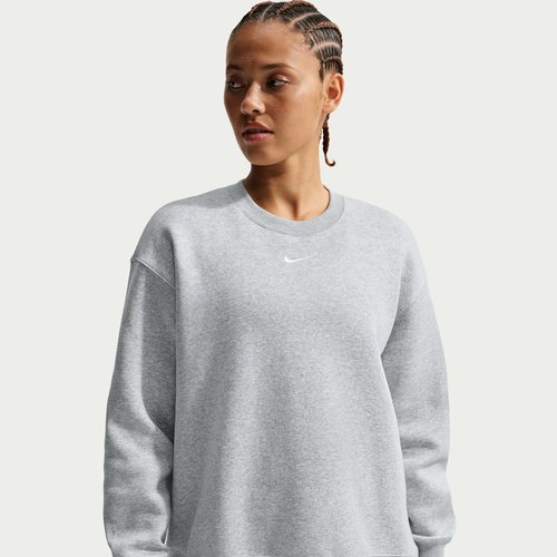 Nike Sportswear Phoenix Fleece Oversized Crew-Neck Sweatshirt - Pure Platinum/Heather/Sail - FZ4270-043
