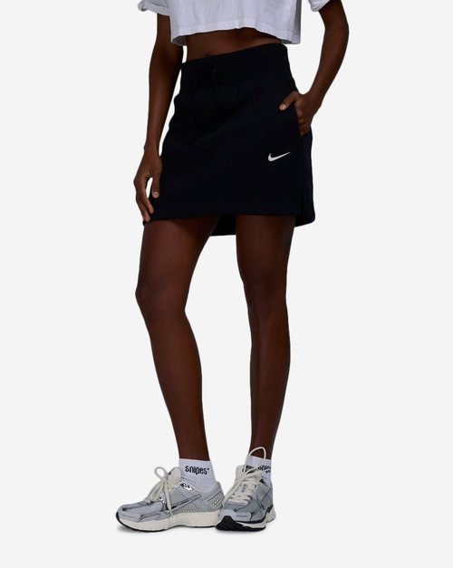 Nike Sportswear Phoenix Fleece Slim Mini Skirt - Black/Sail - FV6318-010