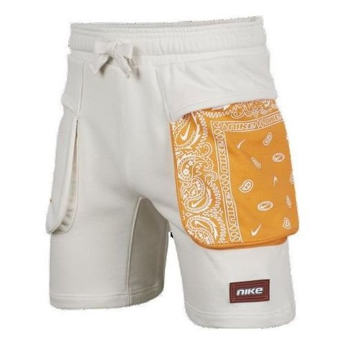 Nike Sportswear Pocket Short - White/Yellow - FJ7233-030